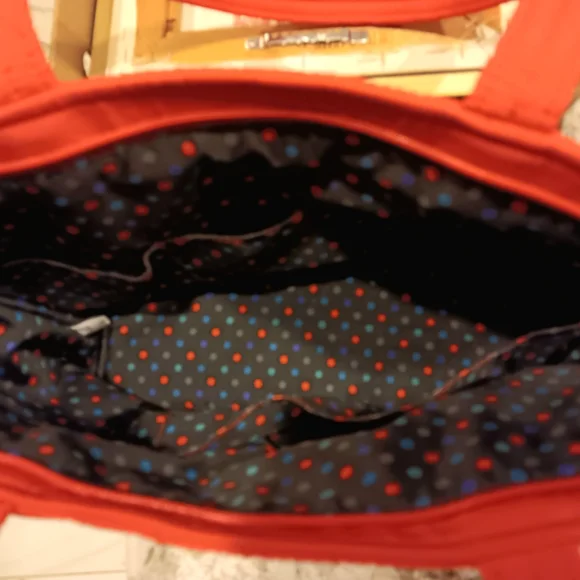 Vera Bradley Quilted Red Tote Bag - Picture 2 of 5